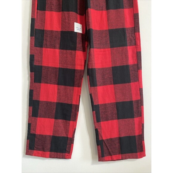 Old Navy Buffalo Check Bold Plaid Pajama Pants Women's M Red Black NEW - Picture 4 of 9
